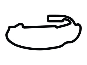 Auto Club Speedway Motorcycle Layout Decal
