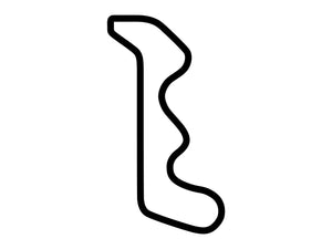 Thunderhill Raceway Park 2 Mile Course with Bypass Decal