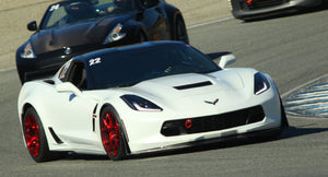 White Corvette C7 Grand Sport with trackarmour Paint Protection