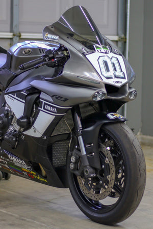 Yamaha R1 Right Quater panel view with TrackArmour applied